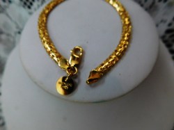 bronzoro 18kp woven bracelet a2
